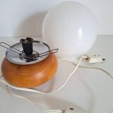 Wooden bedside lamp