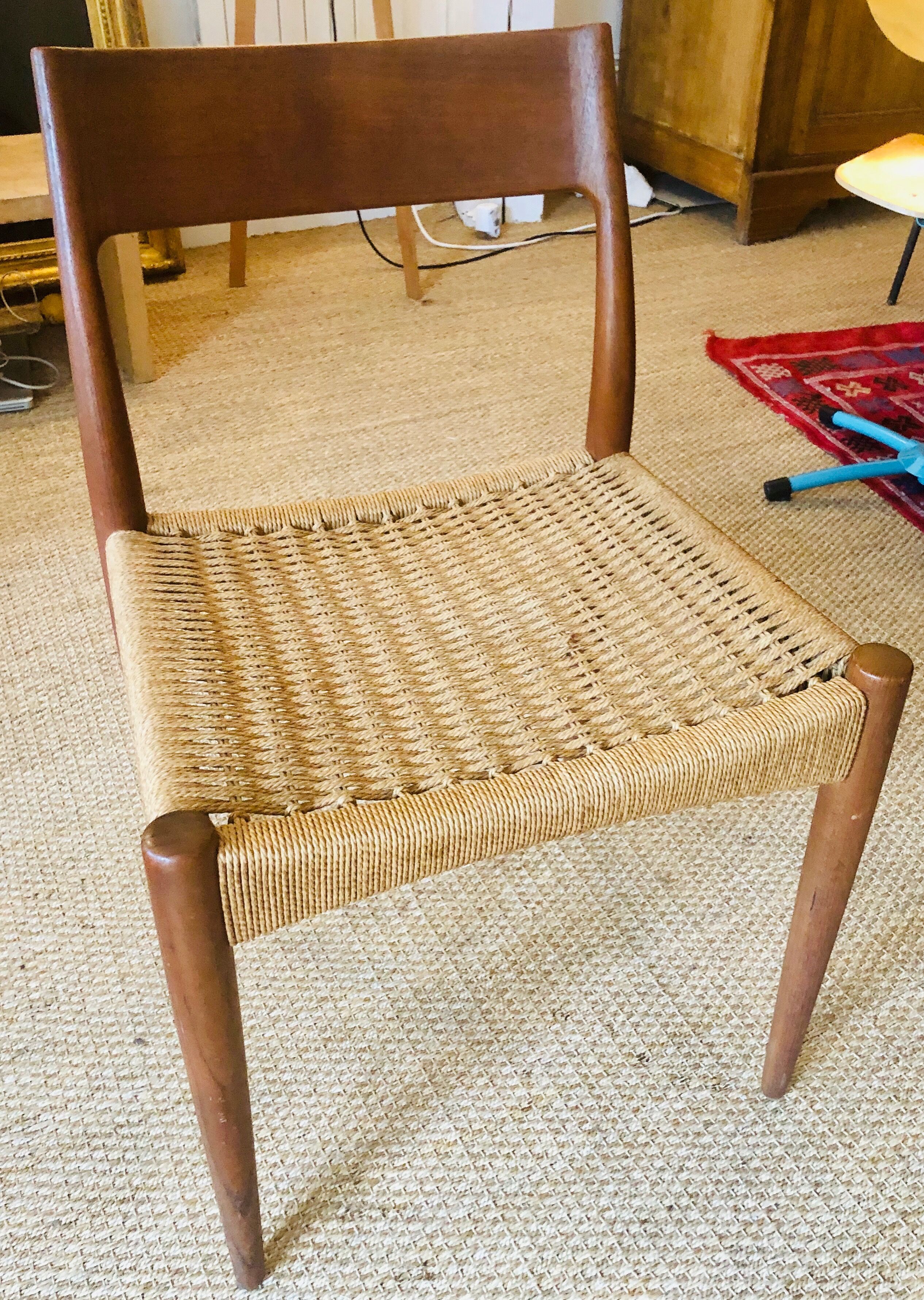 3 vintage Danish chairs