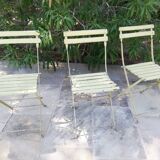 3 garden folding chairs