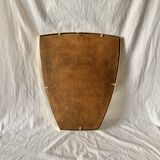 Vintage asymmetrical mirror in gilded brass