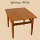 Table basse danoise de Grete Jalk en teck, Møbelfabrik, 1960. Rare modèle