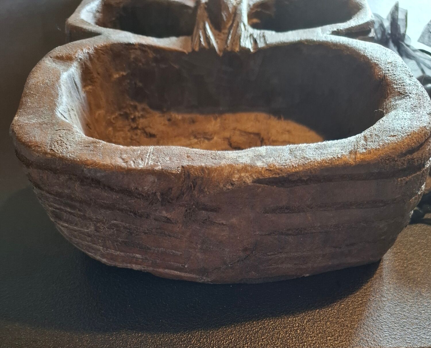 Genuine traditional Awalé made of carved solid wood.