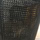 Fauteuil en bois cannage et velours