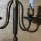 Pair of wall sconces in gilded brass – 2 lights – Louis XVI style