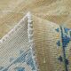 Tapis Persan Vintage Beige Et Bleu à Motifs Floraux, 301x388Cm