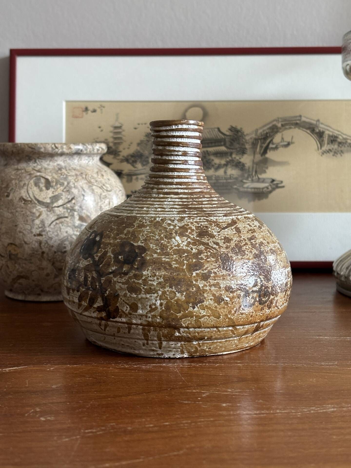 Vase boule en céramique 80’