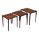 Set of three rosewood tables, Danish design, 1960s, production: Denmark