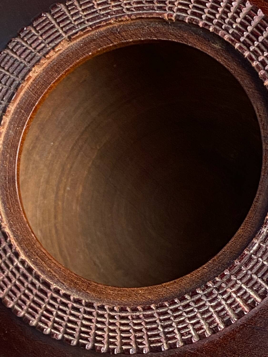 Carved wooden bonbonnière