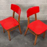 Pair of chairs TON (Thonet) red