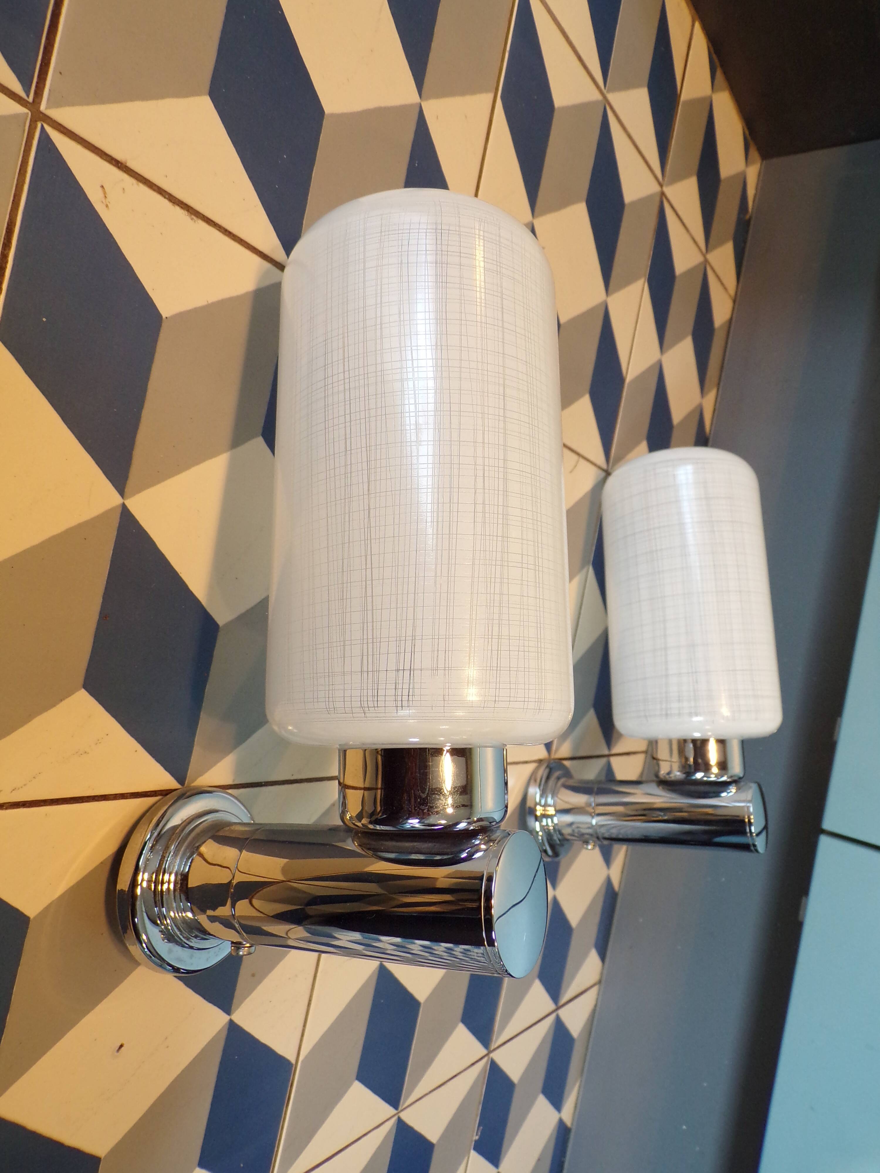 Pair of Keuco Leuchten wall lights