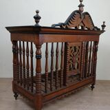 Provencal bread box in carved openwork walnut circa 1800