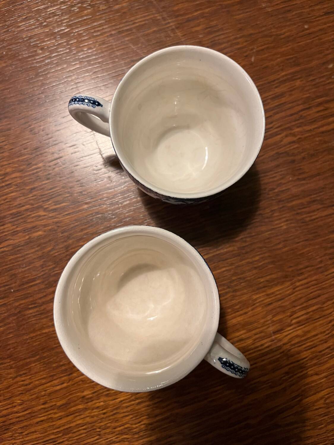 2 tasses à café vintage