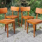 4 "classic" bistro chairs from Horgen-Glarus (Switzerland) 1950s