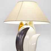 Lampe de bureau vintage florale par Francois Chatain