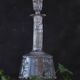 19th Century French Hand Blown Decanter with F letter engraved