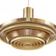Copper colored aluminum pendant light from Lyskaer belysning. Denmark 1970s