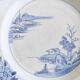 Assiette Chinoise bleu blanc 18e siècle