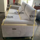 Canape full relax electrique / batteries en tissus