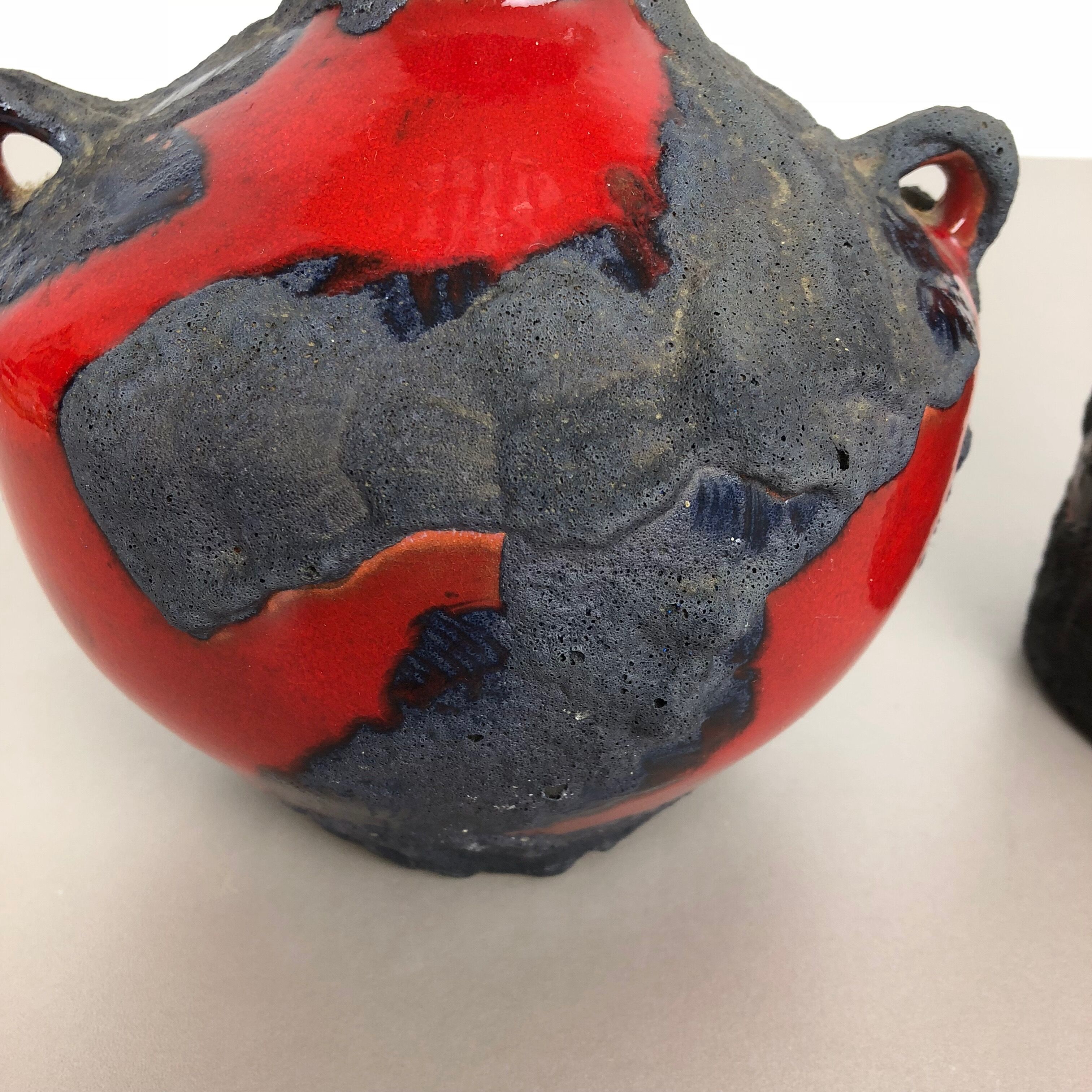 Set of 2 original ceramic studio pottery vase by Marei Ceramics, Germany, 1970