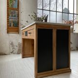 Oak wall magazine door