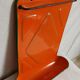Orange enamelled kitchen utensil door