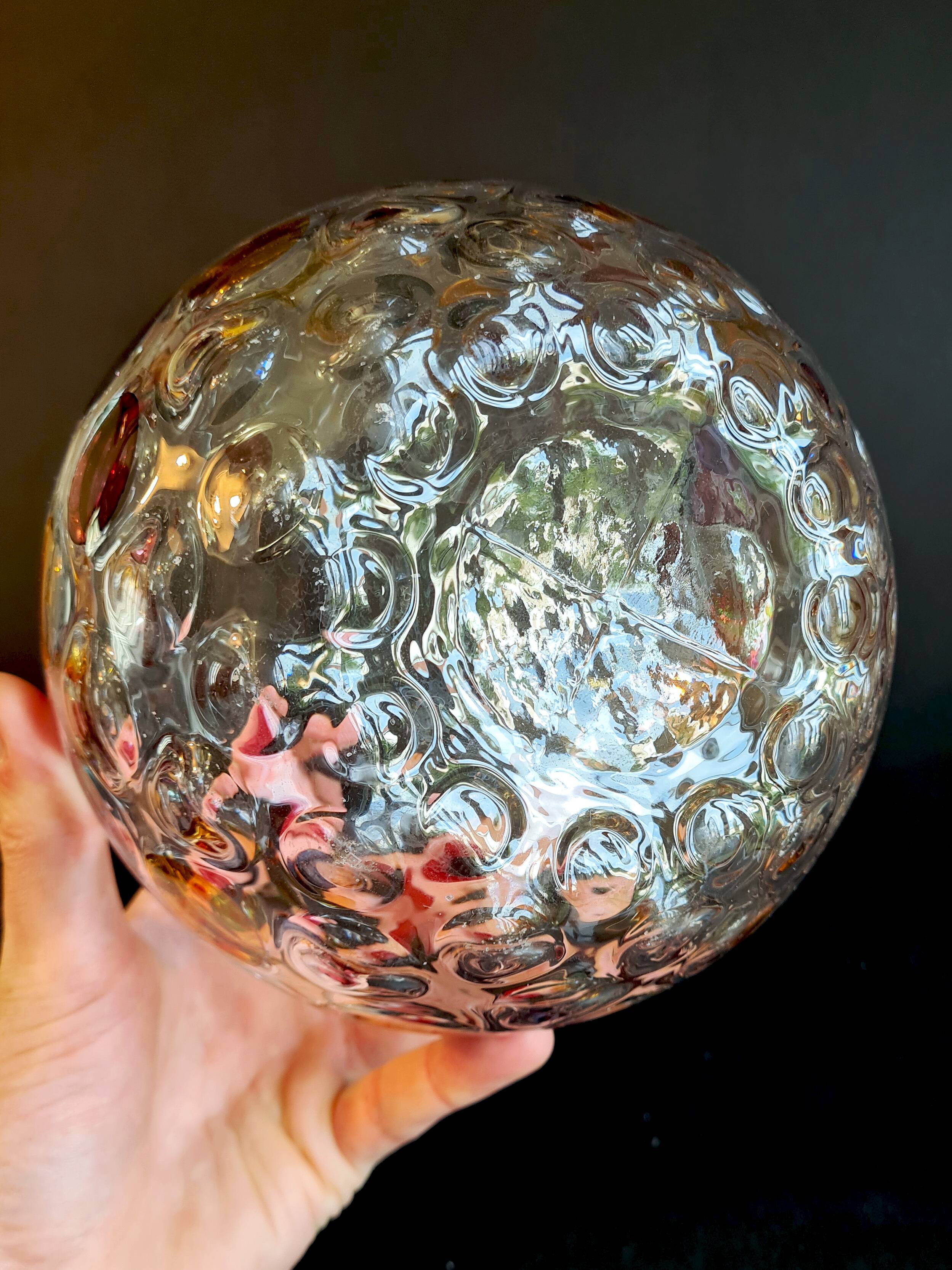 Vase Boule “Nemo” en Verre Soufflé Tchèque