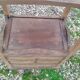 Antique Louis XVI style marquetry bedside table
