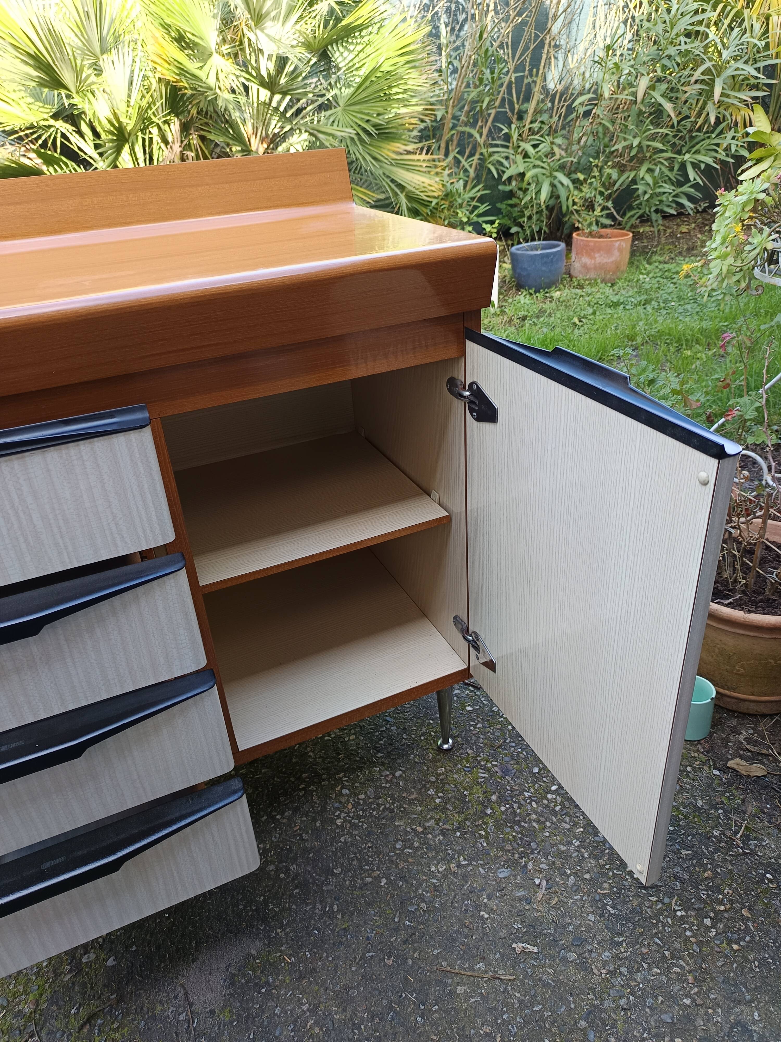 two low cabinets by Salvarani from the 1970s
