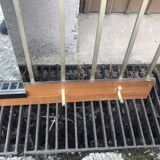 Hanging wall coat rack with vintage mirror 60s