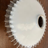 Vintage white opaline suspension