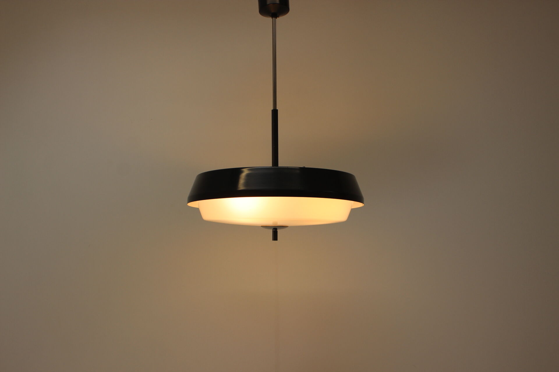 Midcentury space age ufo pendant by drupol, 1970s