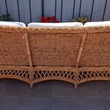 3-seater sofa, wicker, Unopiu