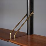 Meuble mural modulaire en teck par Louis van Teffellen pour Wébé. Années 1950