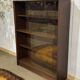 1970s English display cabinet in mahogany