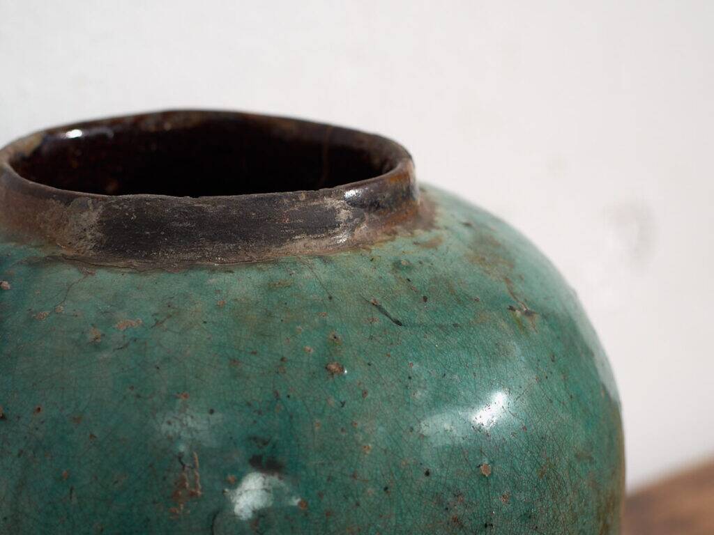 Ancient emerald green vase (c.1820) #13