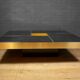 Mirror coffee table "Shilling" by Giovanni Ausenda & Guido Baldi Grossi, Italy 1970