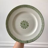 Pair of low compotiers terre de fer st amand green early twentieth century