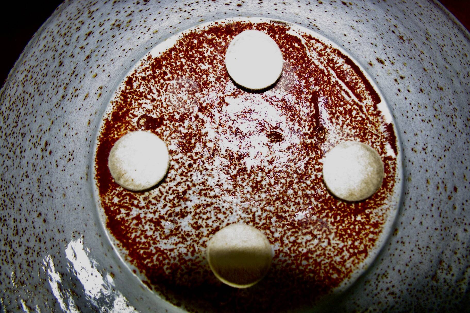 Large vintage ceramic 1950 signed accolay