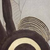 Art Deco style painted canvas. Contemporary work.