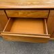 Vintage Scandinavian oak sideboard from the 1980s.