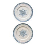 Antique ironstone plate from Creil and Montereau - Guirlande service