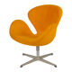 Yellow Model 3320 Swan Chair by Arne Jacobsen for Fritz Hansen