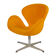 Yellow Model 3320 Swan Chair by Arne Jacobsen for Fritz Hansen
