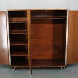 1930s Bauhaus Wardrobe by Vichr & Spol in walnut Finish, Czechoslovakia