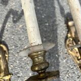 Pair of brass wall lights – Louis XVI style