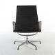 Chaise longue noire en aluminium Herman Miller Original Eames EA316 « Ribbed »