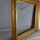 Imposing nineteenth century frame wood and gilded stucco 103x87 foliage 82.7x66.7 cm SB