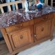 Art Deco oak and marble sideboard