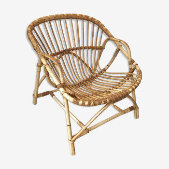 Rattan armchair