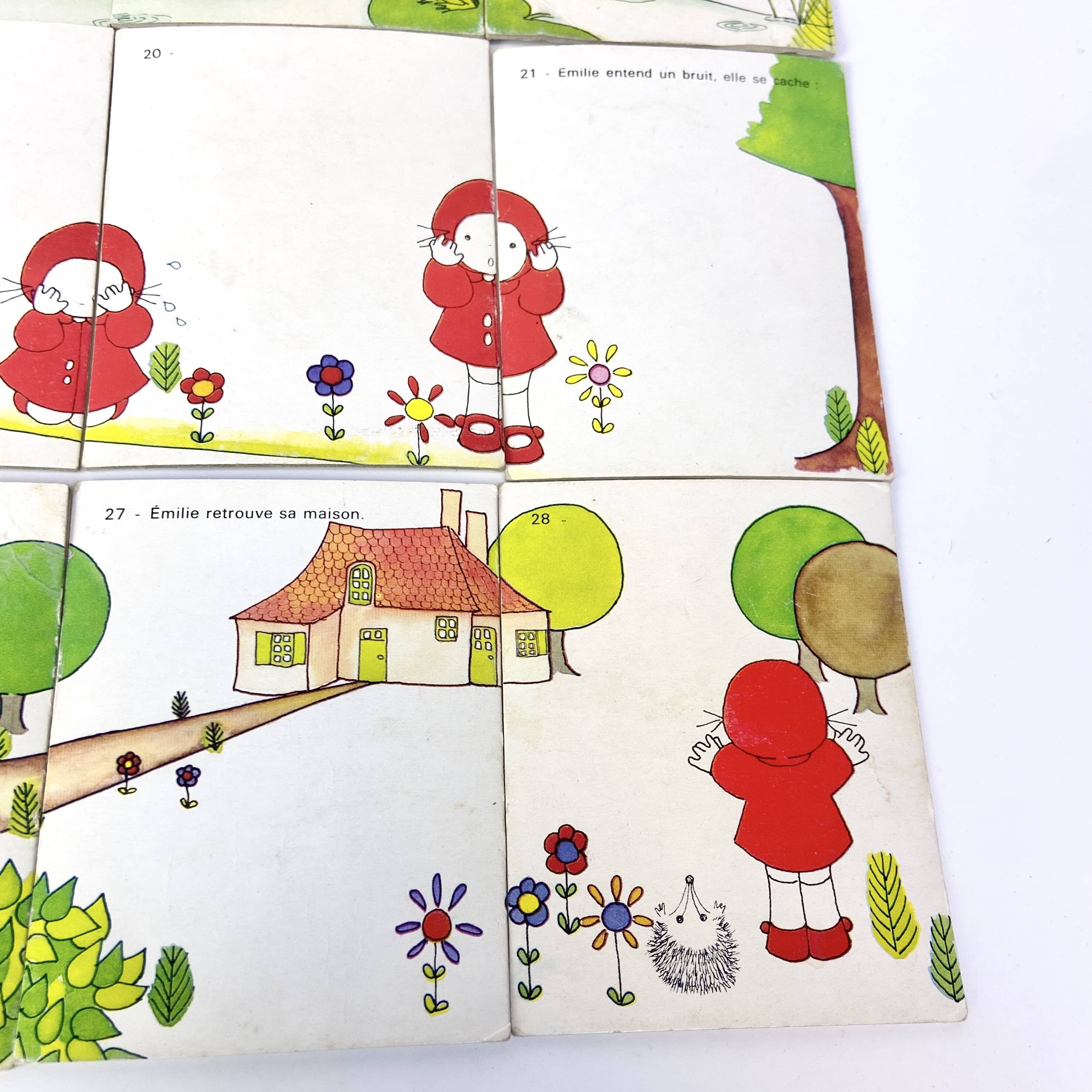 Emilie - vintage domino puzzle - 28 pieces